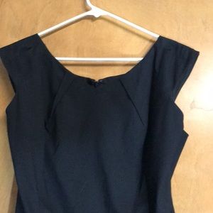 Black zip up cocktail dress